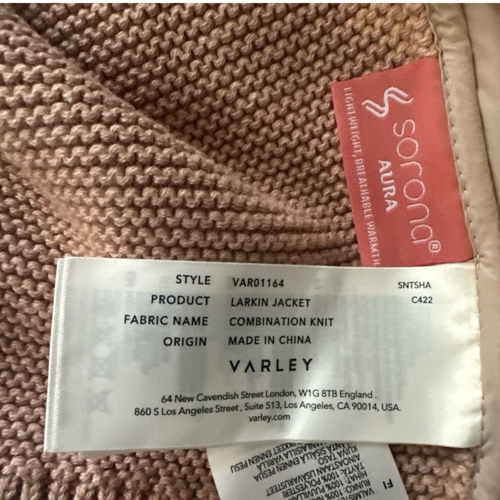 Varley Anthropologie Larkin Jacket in Rose size small - Picture 10 of 12